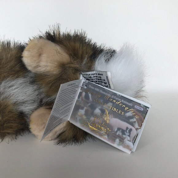 Hansa Handcrafted Rabbit Fawn Stuffed Animal Brand New w/ Tag - Picture 10 of 11
